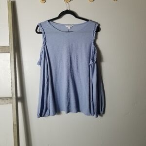 LC LAUREN CONRAD COLD SHOULDER BLOUSE SIZE XXL